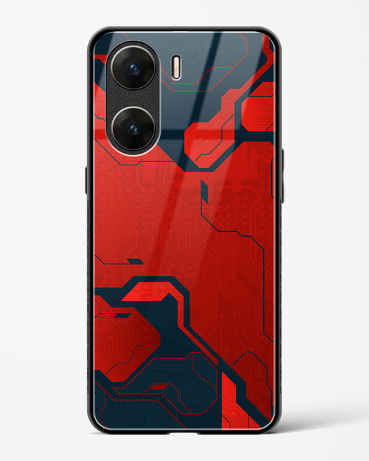 Sanguine Surge - Vivo V29e Glass Gripper Case