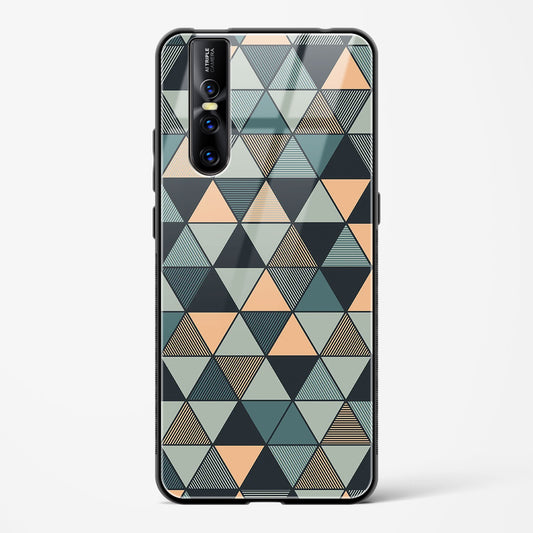 Triangle Mosaic - Vivo V15 Pro Glass Gripper Case