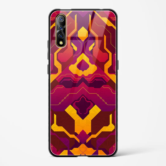 Pink Fusion - Vivo Z1X Glass Gripper Case