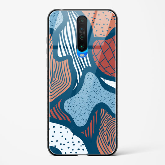 Doodle Waves - Redmi K30 Glass Gripper Case