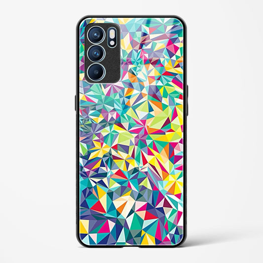 colorful geometric abstract - Oppo Reno 6 Glass Gripper Case