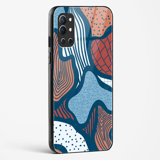 Doodle Waves OnePlus OnePlus 9R Glass Gripper Case