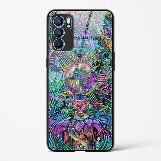 Trippy Galaxy  - Oppo Reno 6 Pro 5G Glass Gripper Case