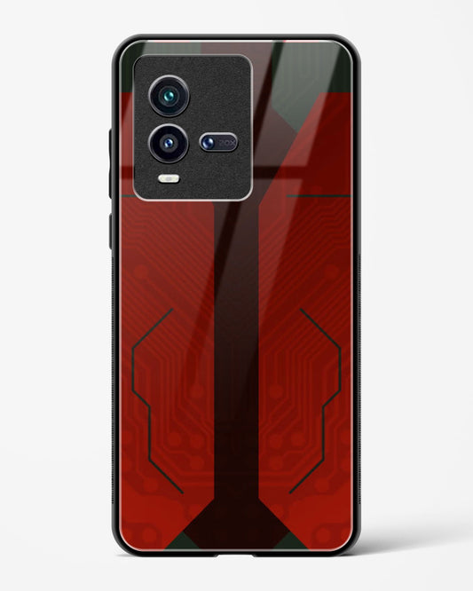 Scarlet Sentinel - Vivo iQOO9T 5G Glass Gripper Case