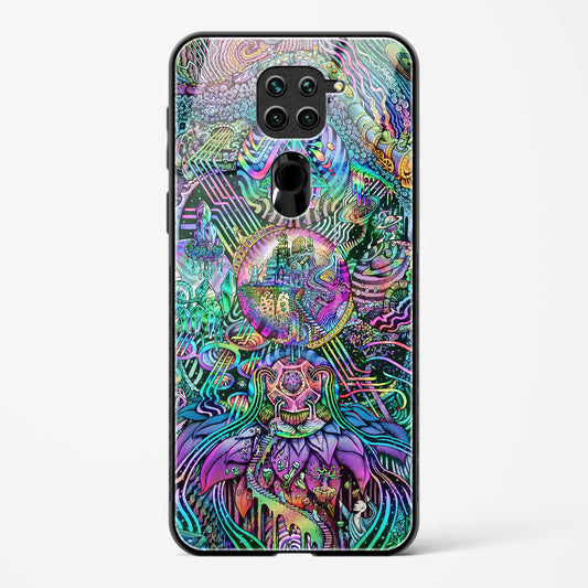 Trippy Galaxy  - Redmi Note 9 Glass Gripper Case