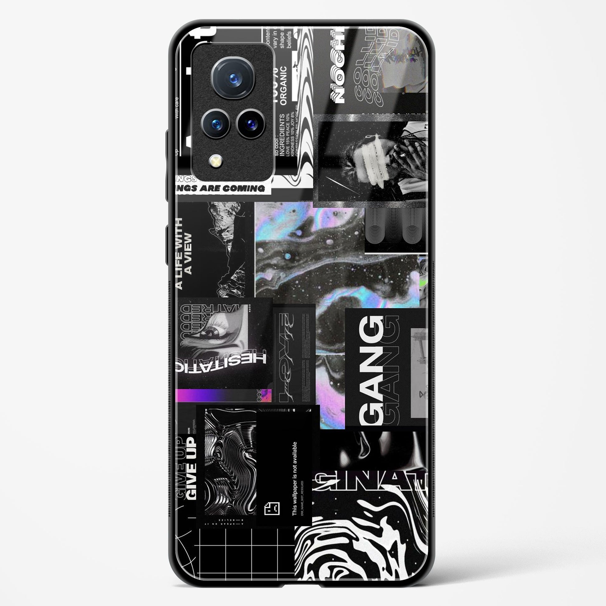 anxiety being - Vivo V21 Glass Gripper Case