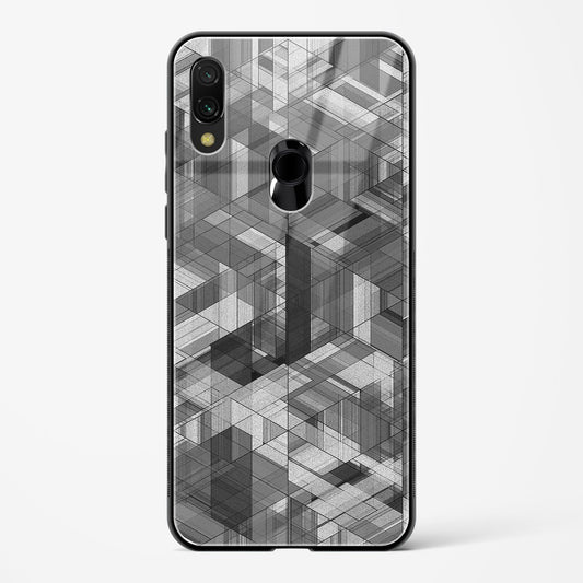 Black Diamond Grid - Redmi Note 7S Glass Gripper Case