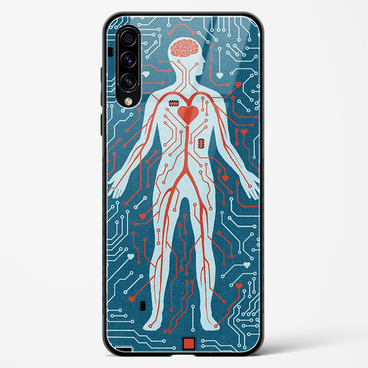 Cyber Med - Samsung Galaxy A70S Glass Gripper Case