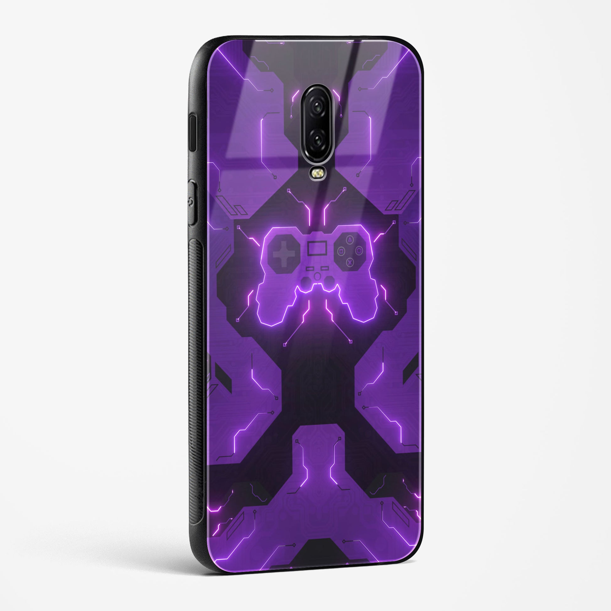 Violet Vortex OnePlus OnePlus 6T Glass Gripper Case