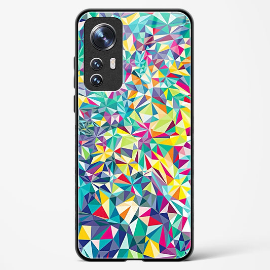 colorful geometric abstract - Xiaomi 12 Pro 5G Glass Gripper Case