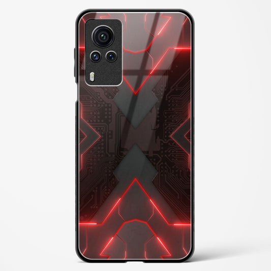 Red Horizon - Vivo X60 Pro Glass Gripper Case