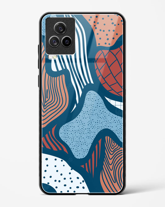 Doodle Waves - Vivo iQOO7 Legend 5G Glass Gripper Case