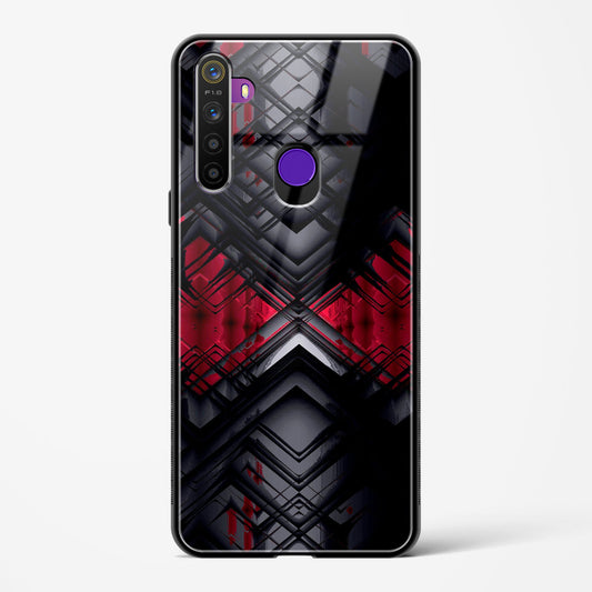 Red Eclipse - Realme 5 Glass Gripper Case