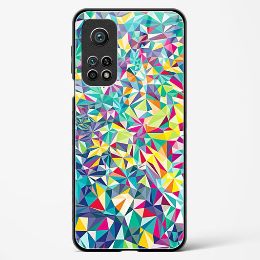 colorful geometric abstract - Mi 10T Glass Gripper Case