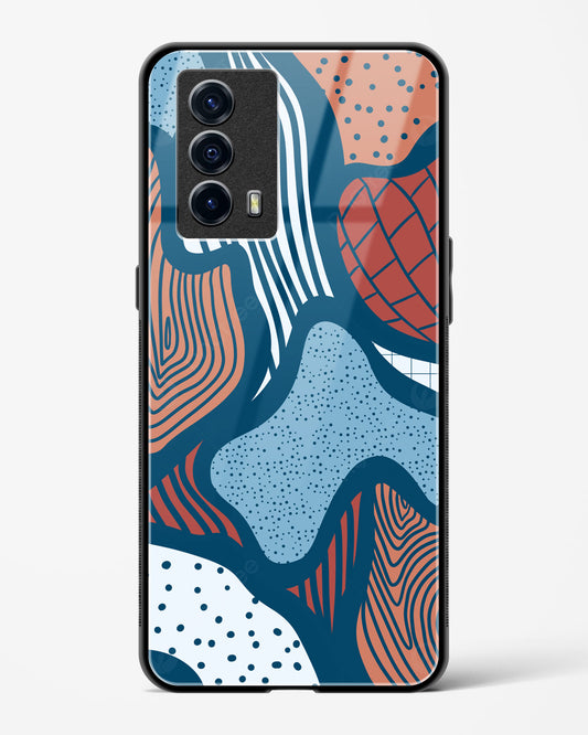 Doodle Waves - Vivo iQOO7 Glass Gripper Case