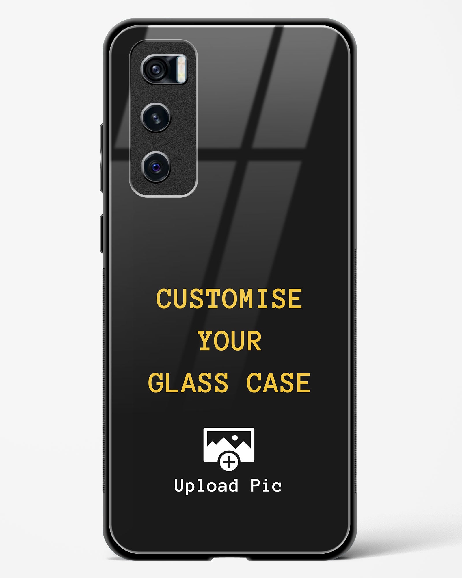 Customizable - Vivo V20 SE Glass Gripper Case