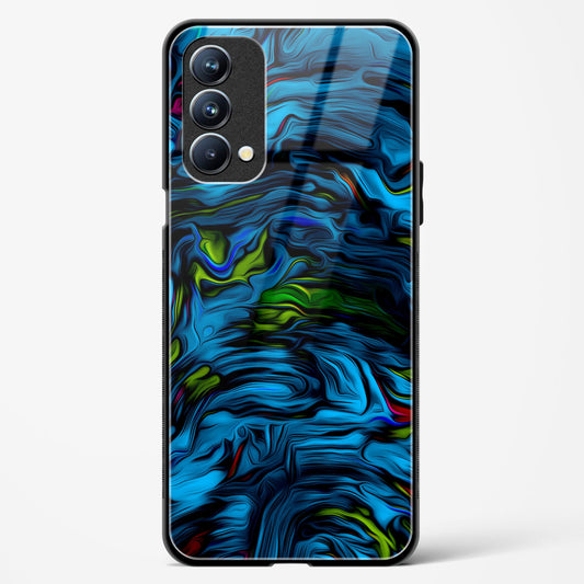 Aquatic Blue - Oppo A74 Glass Gripper Case