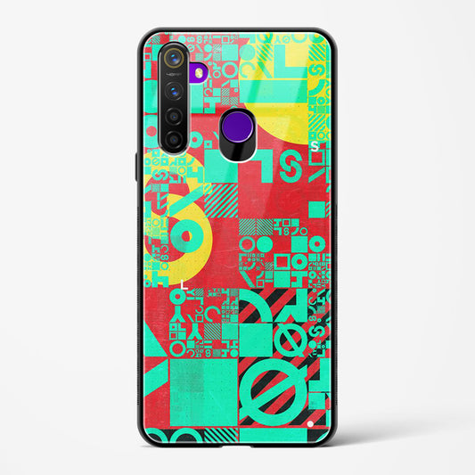 Orient Abstract - Realme 5 Pro Glass Gripper Case