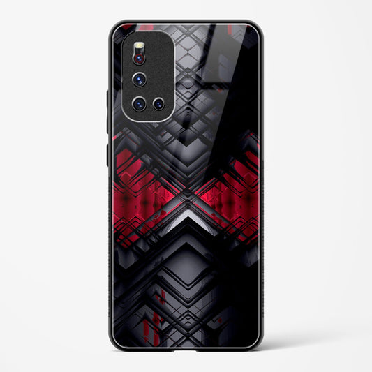 Red Eclipse - Vivo V19 Glass Gripper Case