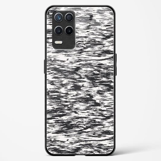 Black and White Glitch - Realme Narzo 30 5G Glass Gripper Case