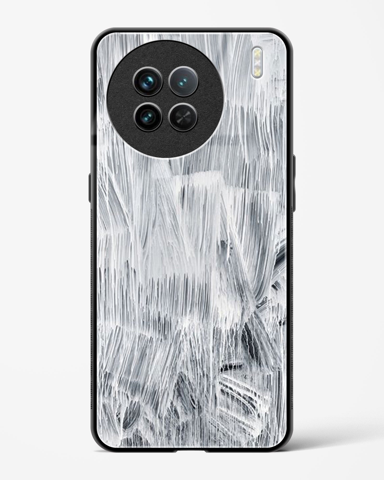 White Paint - Vivo X90 Glass Gripper Case