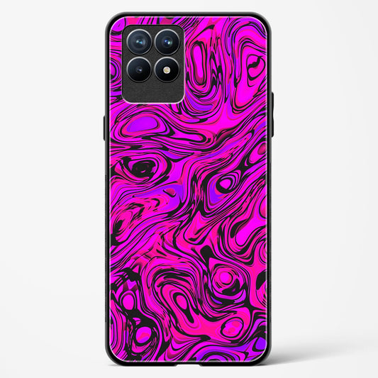 Colourful Liquid Vector - Realme 8i Glass Gripper Case