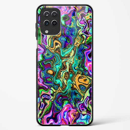 Rainbow Flames Pattern - Samsung Galaxy M62 Glass Gripper Case