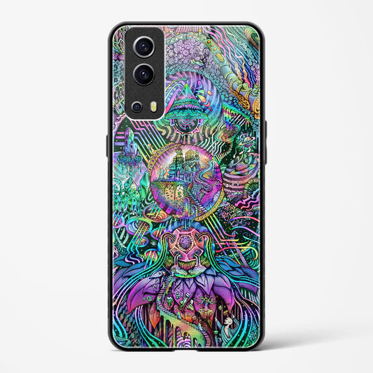 Trippy Galaxy  - Vivo iQOO Z3 Glass Gripper Case