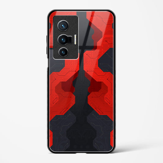 Crimson Fury - Vivo X70 Glass Gripper Case