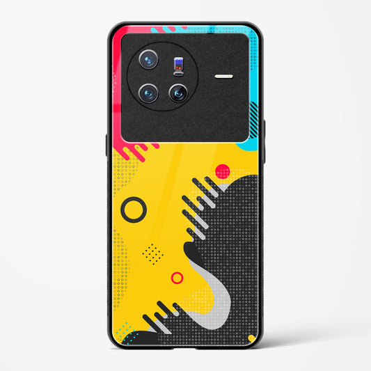 boho abstract - Vivo X80 5G Glass Gripper Case