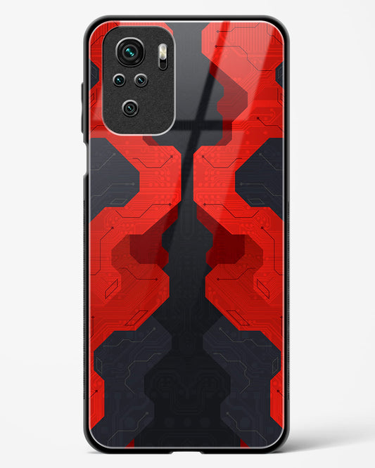 Crimson Fury - Redmi Note 10 Glass Gripper Case