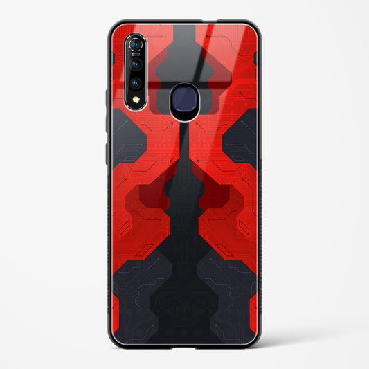 Crimson Fury - Vivo Z1 Pro Glass Gripper Case