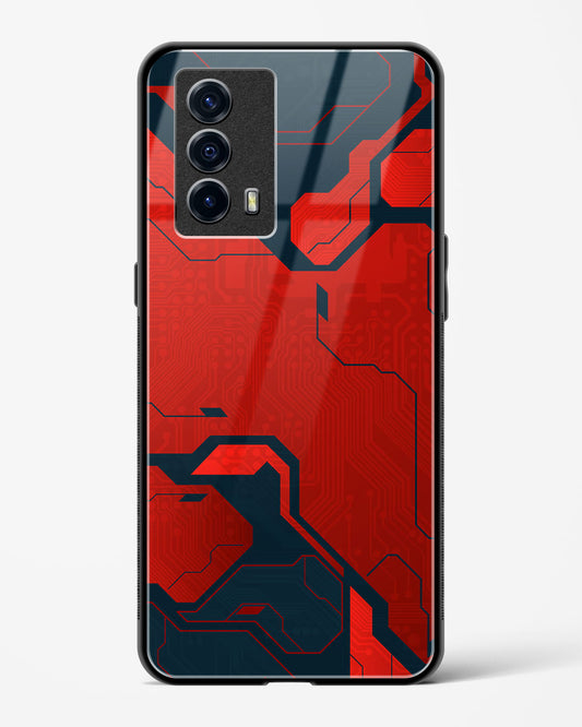 Sanguine Surge - Vivo iQOO7 Glass Gripper Case