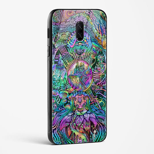 Trippy Galaxy OnePlus OnePlus 6T Glass Gripper Case