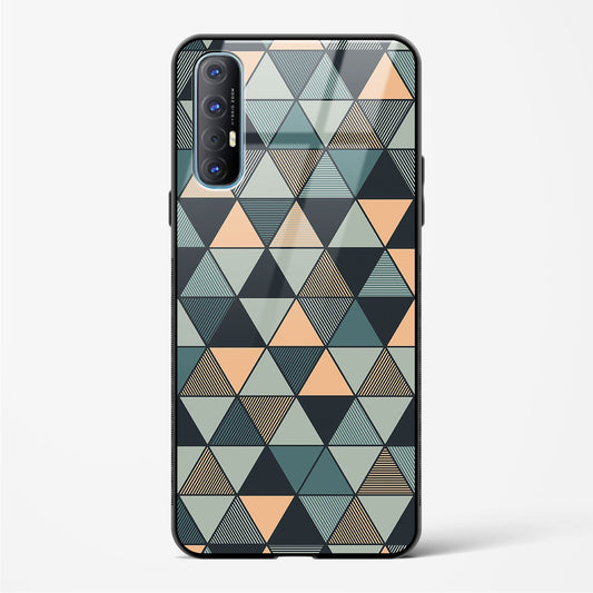 Triangle Mosaic - Oppo Reno 3 Pro Glass Gripper Case