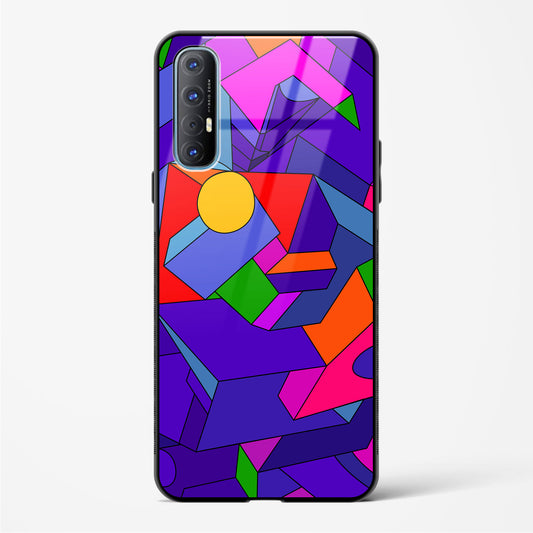 Geometric Chroma  - Oppo Reno 3 Pro Glass Gripper Case