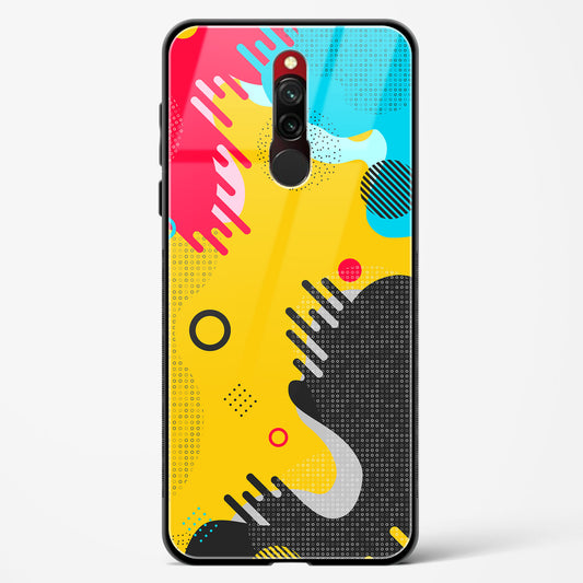 boho abstract - Redmi 8 Glass Gripper Case