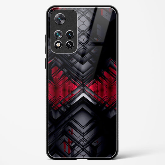 Red Eclipse - POCO M4 Pro 5G Glass Gripper Case