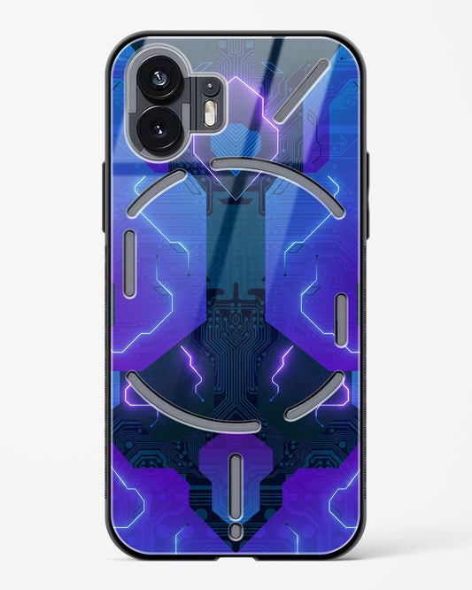 Electric Blueburst - Nothing Phone 2 Glass Gripper Case