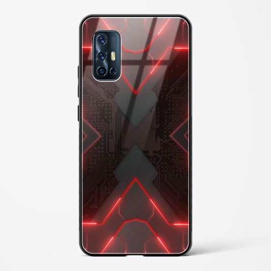 Red Horizon - Vivo V17 Glass Gripper Case