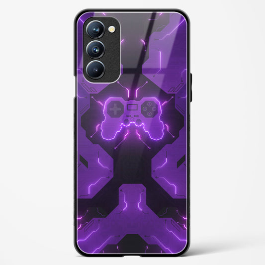 Violet Vortex - Oppo A55 5G Glass Gripper Case