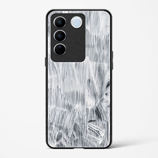 white paint - Vivo V27 Glass Gripper Case