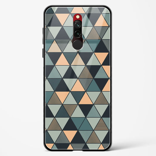 Triangle Mosaic - Redmi 8 Glass Gripper Case