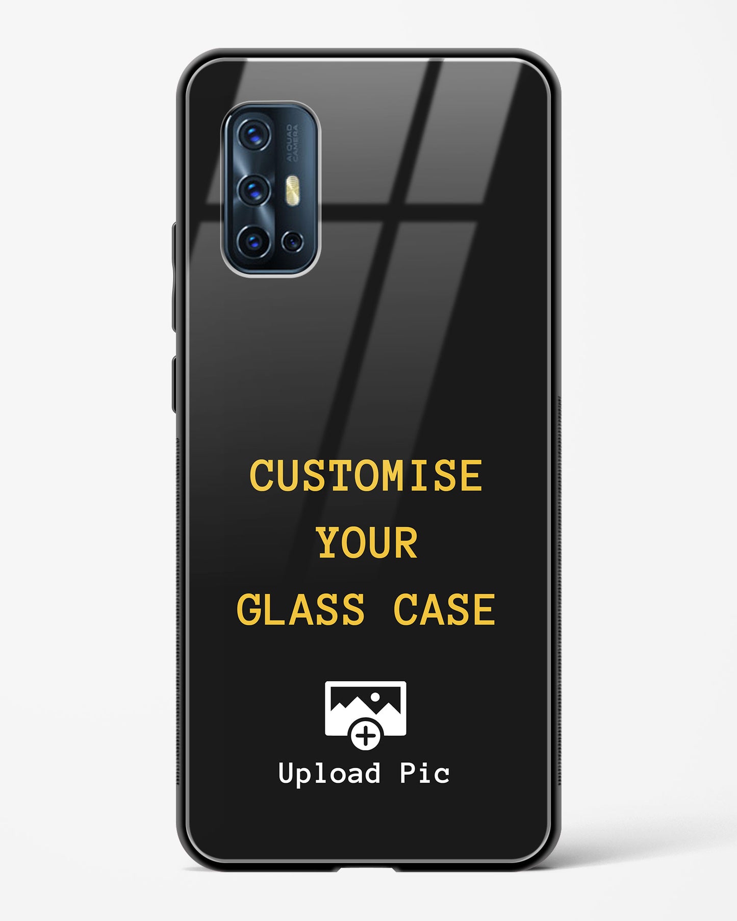 Customizable - Vivo V17 Glass Gripper Case