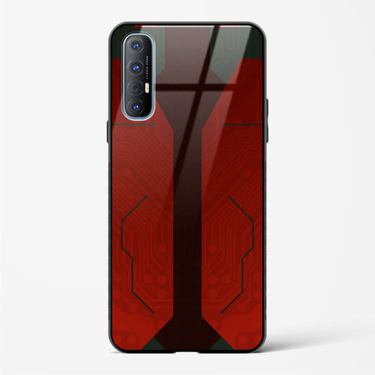 Scarlet Sentinel - Oppo Reno 3 Pro Glass Gripper Case