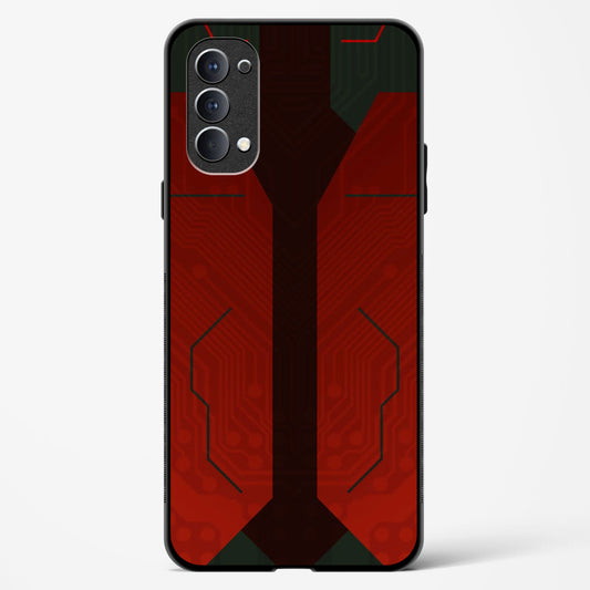 Scarlet Sentinel - Oppo Reno 4 Glass Gripper Case