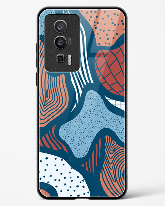 Doodle Waves - Redmi K60 Glass Gripper Case