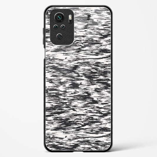 Black and White Glitch - Redmi Note 10s Glass Gripper Case