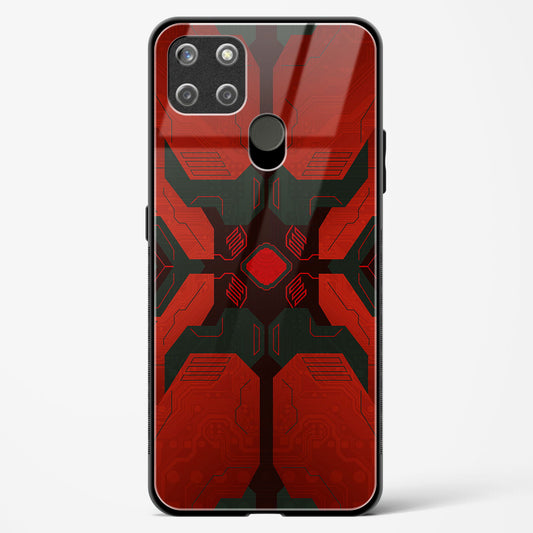 Crimson Chaos - Realme C25Y Glass Gripper Case