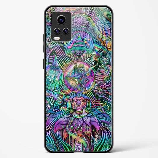 Trippy Galaxy  - Vivo V20 Glass Gripper Case